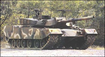 국산 K-1 탱크. 